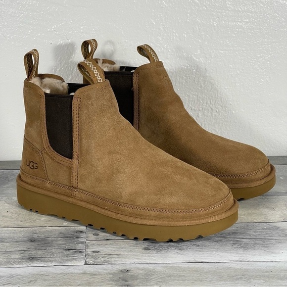 UGG Men’s Neumel Chelsea Boot - Chestnut - Sz - 8 . US - Picture 3 of 11